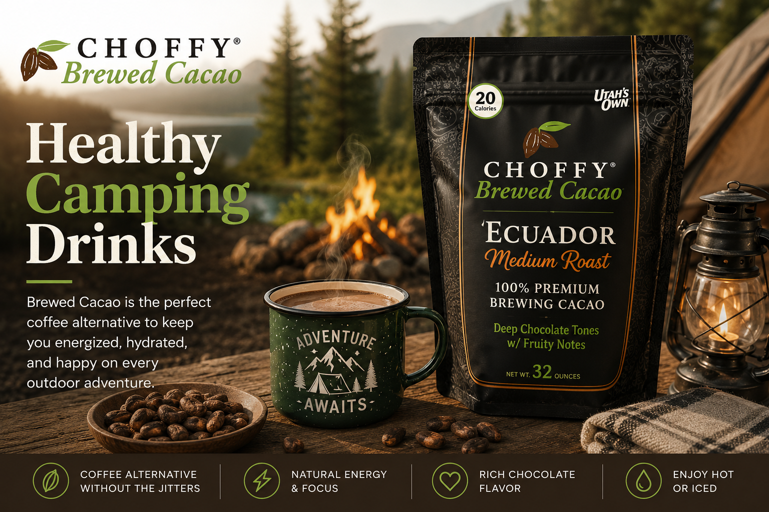 Healthy Camping Drinks: Discover the Benefits of Brewed Cacao Around the Campfire