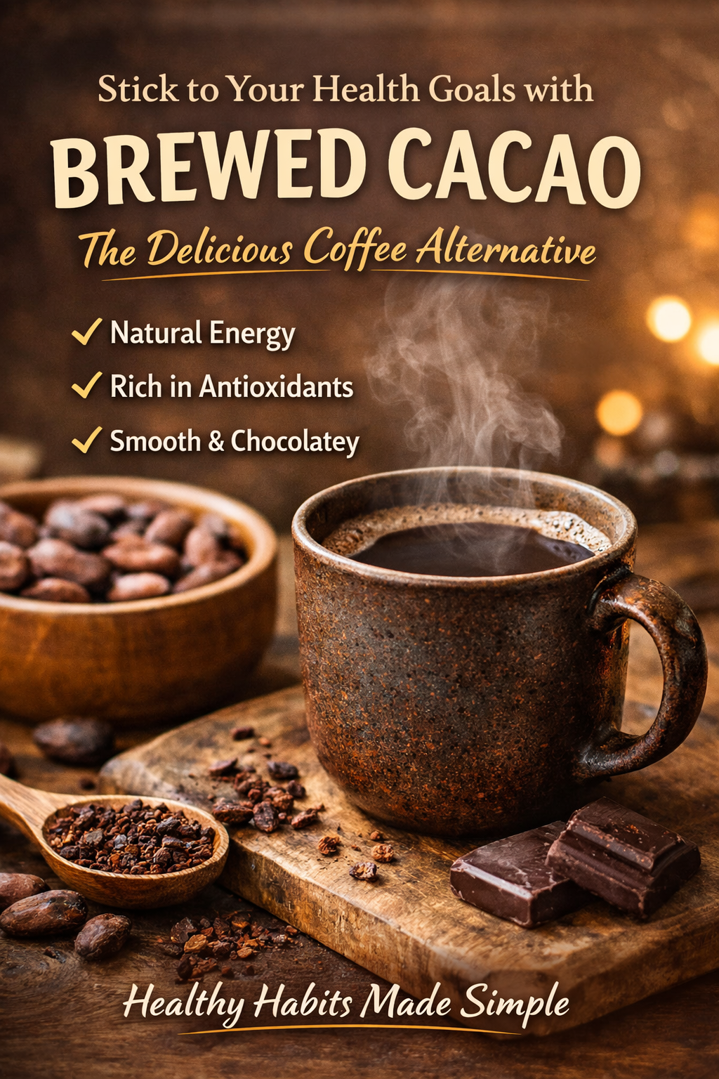 How Brewed Cacao Can Help You Stick to Your New Year’s Health Goals (Without Giving Up Your Daily Ritual)