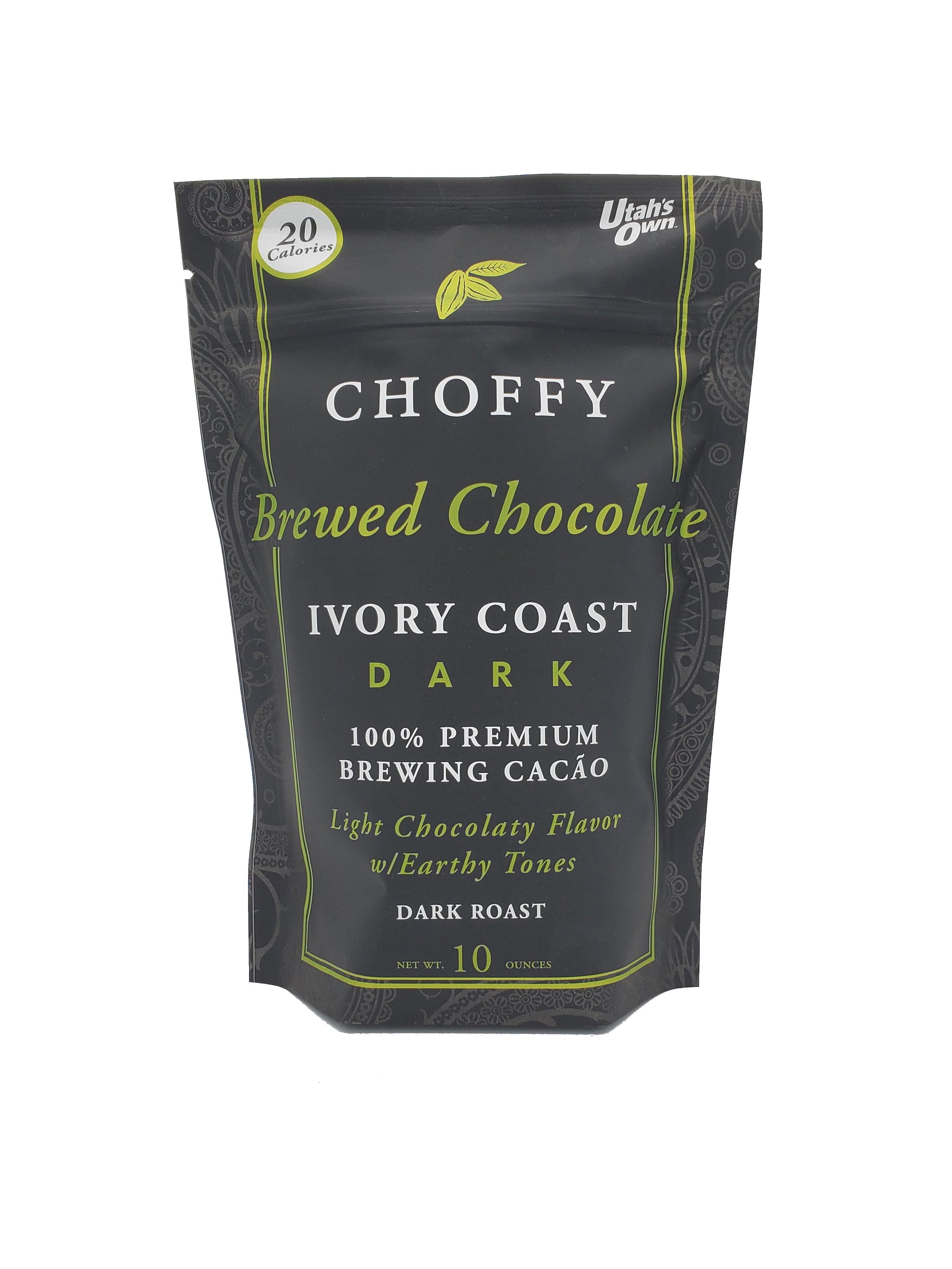 Choffy Brewed Cacao - Dark Roast Variety Set with a French Press - Chrome