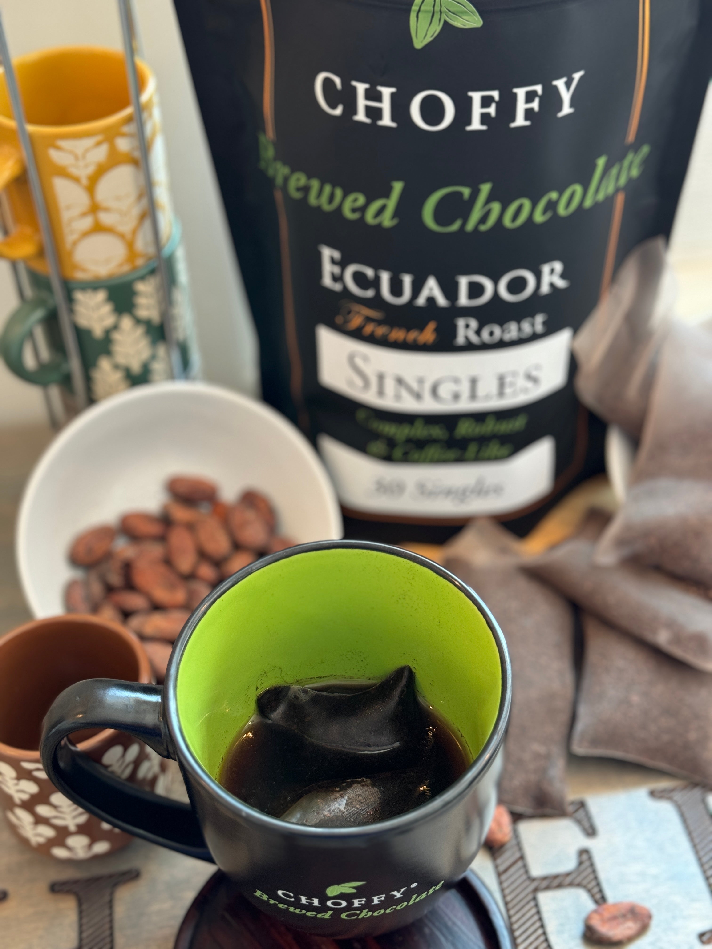 Ecuador French Roast Brewed Cacao Singles 15ct