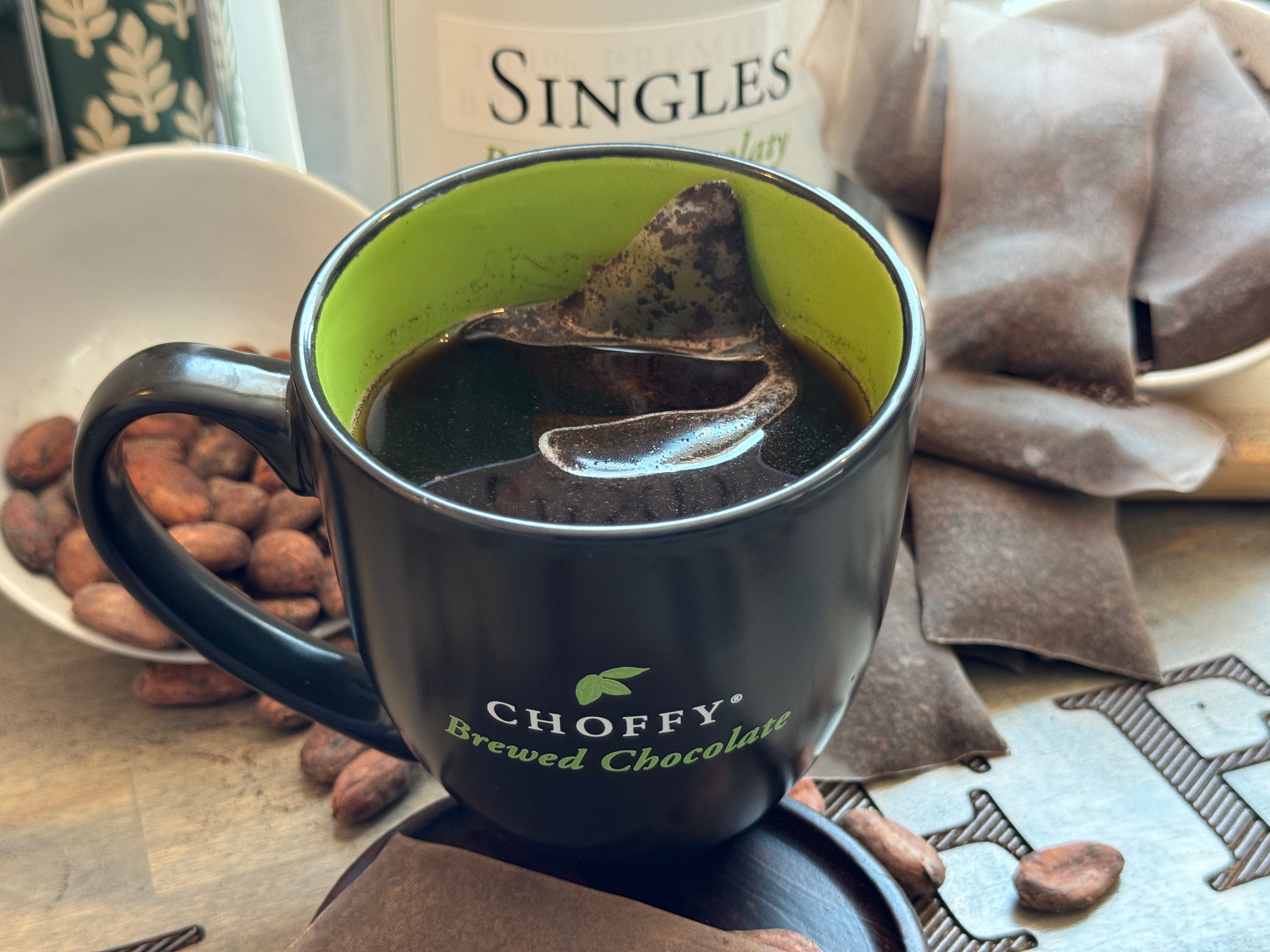 Nigeria Medium Roast Choffy Brewed Cacao - Singles 15ct