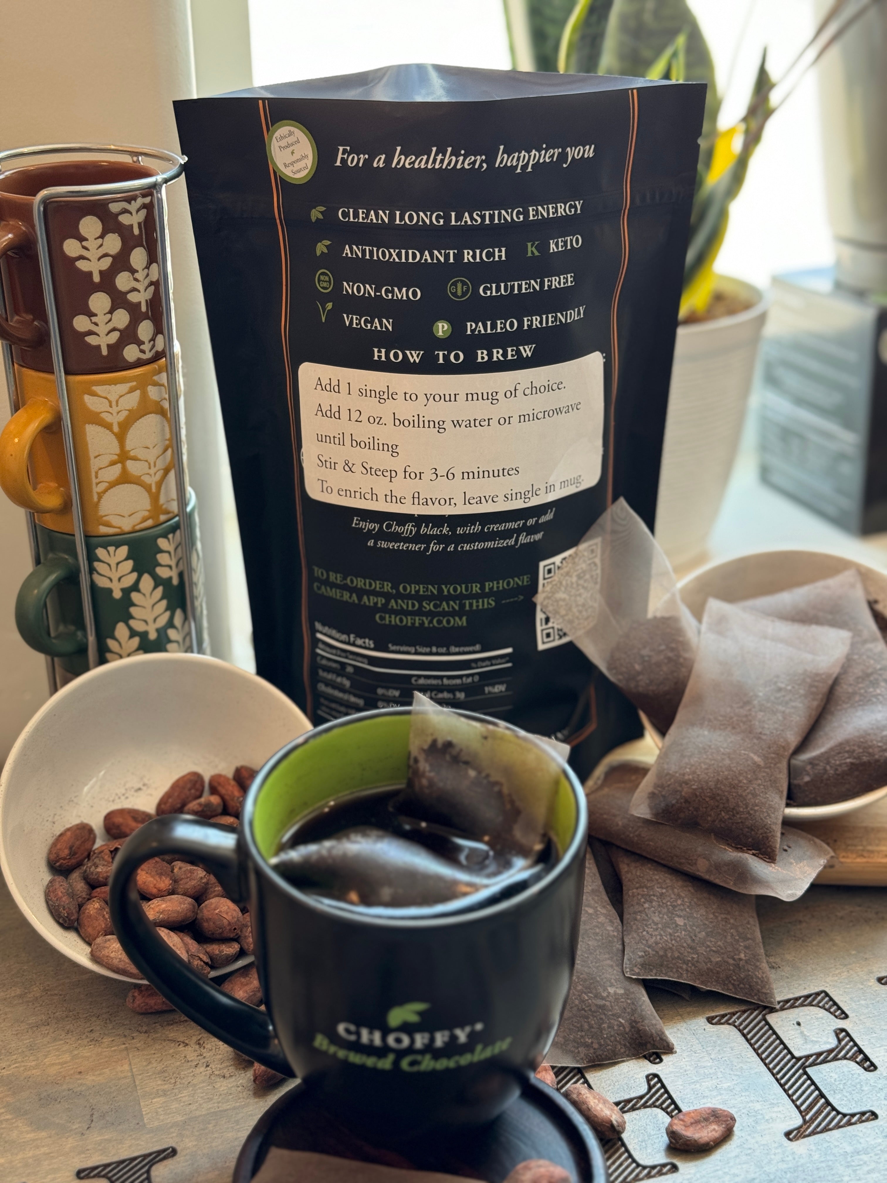 Ecuador Dark Roast Brewed Cacao - Singles 15ct