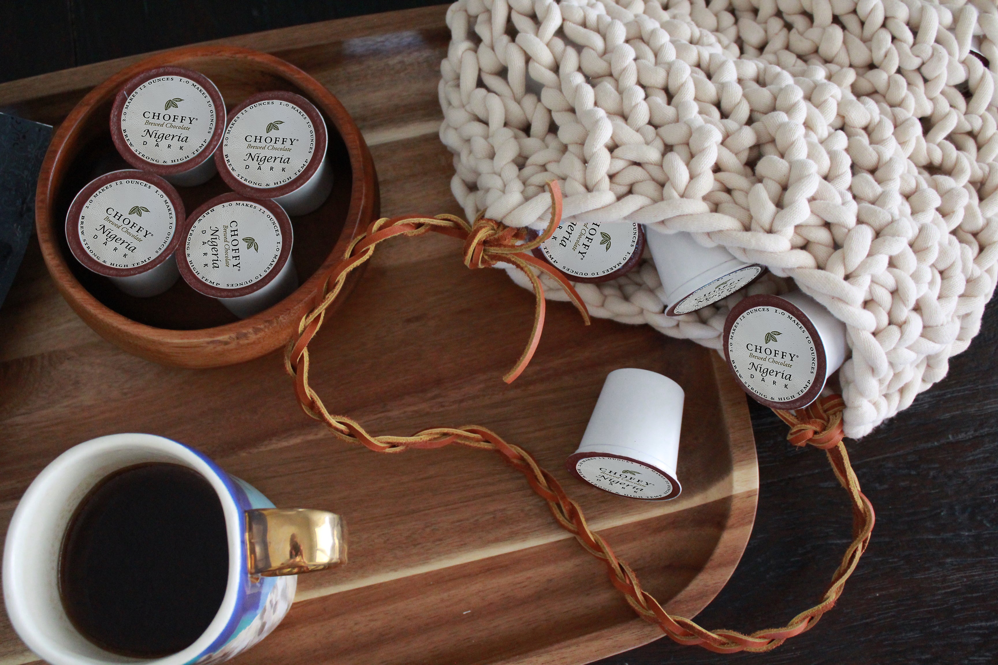 Nigeria Dark Choffy Brewed Cacao Single Serve Choffy Cups