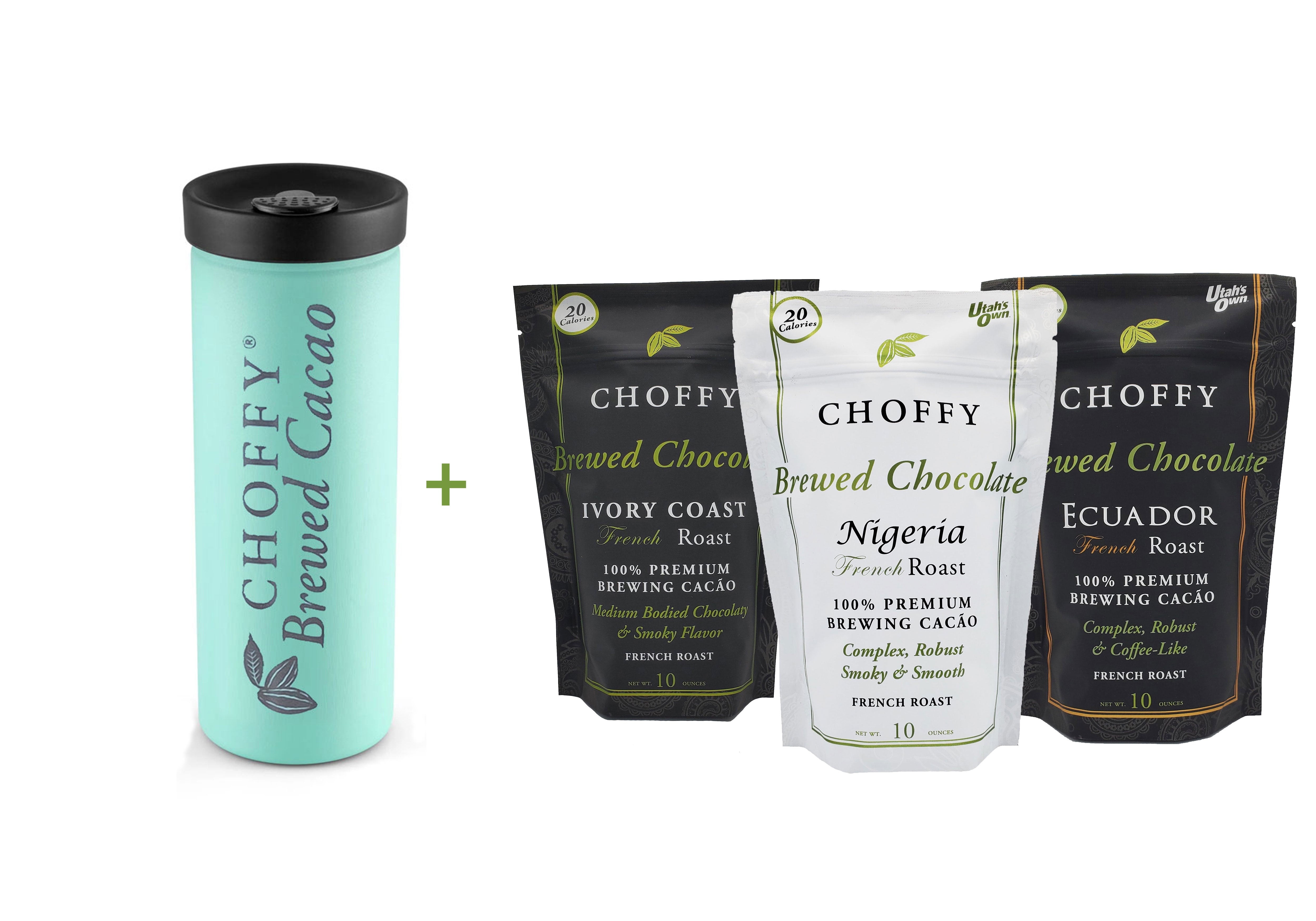 Choffy Brewed Cacao - French Roast Starter Kit
