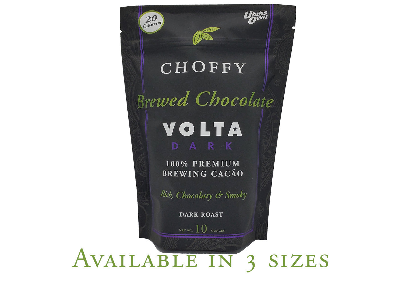 Choffy Brewed Cacao - Dark Roast Variety Set with a French Press - Chrome