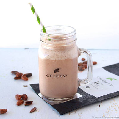 A peanut butter banana Choffy smoothie