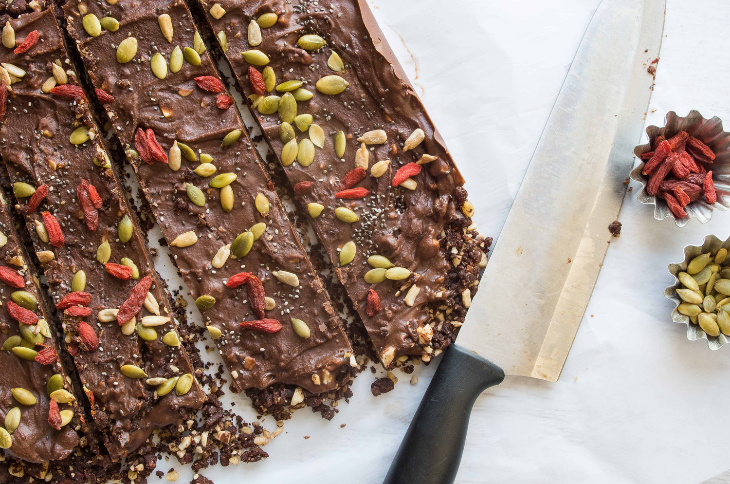 No Bake Superfood Chocolate Choffy Seed and Nut Bars