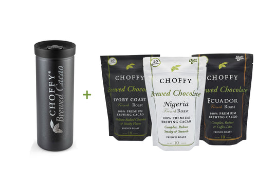 Choffy Brewed Cacao - French Roast Starter Kit