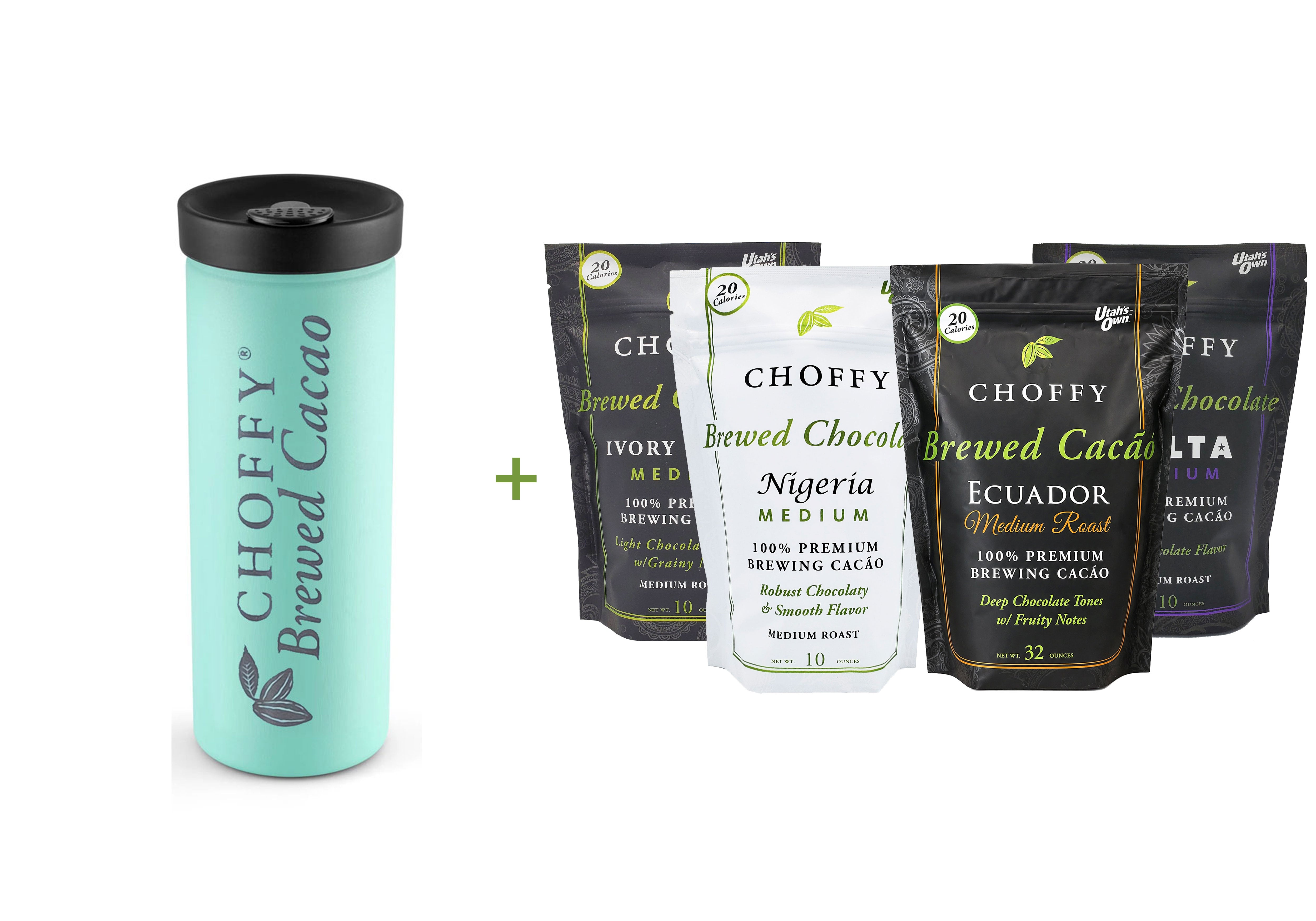 Choffy Brewed Cacao - Medium Roast Starter Kit