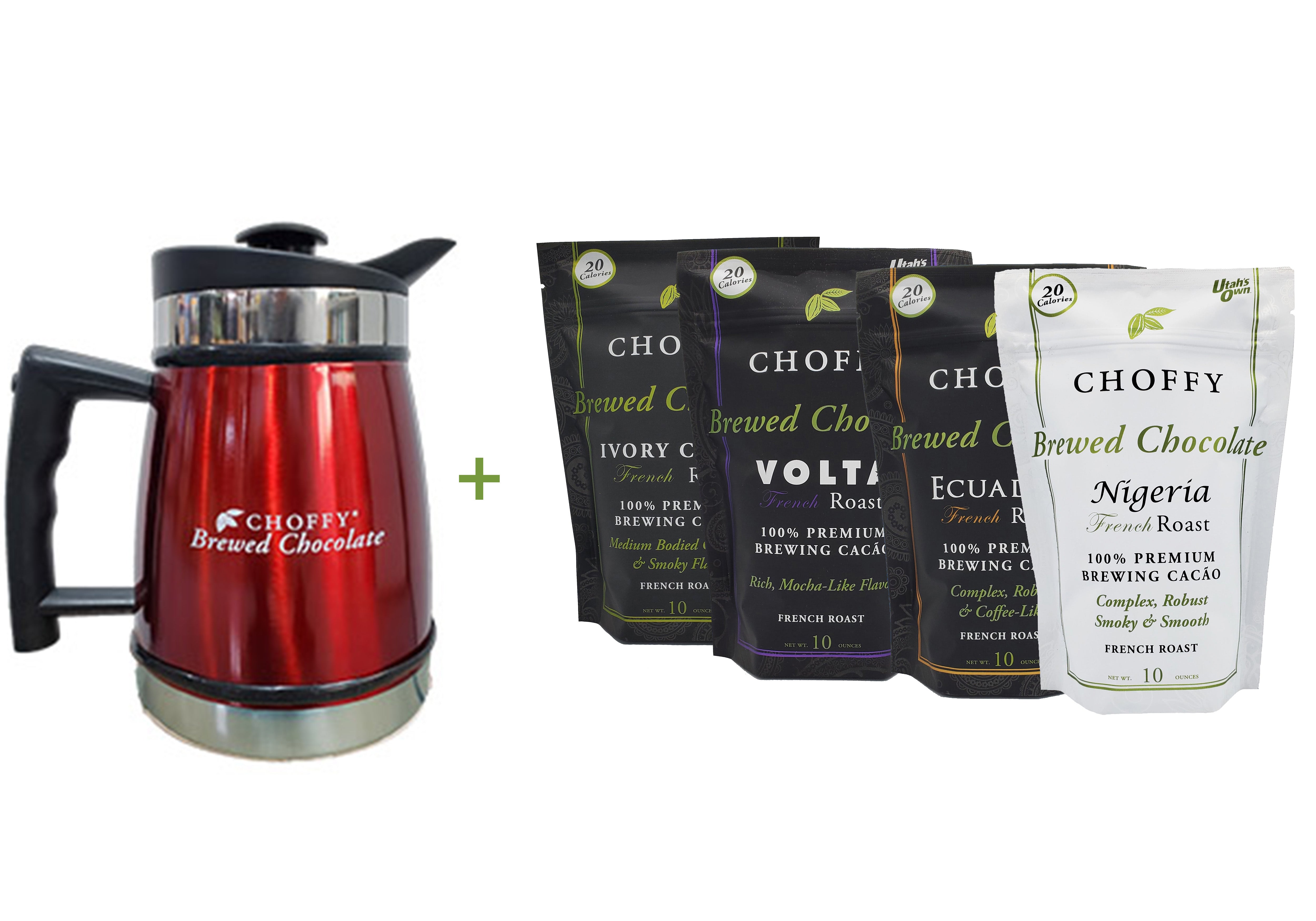 French Roast Variety Set with a French Press